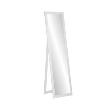 stojate zrkadlo NORA 50 x 160 cm v bielom ráme