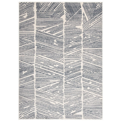 moderny koberec fika 78864 v sivo modrej farbe