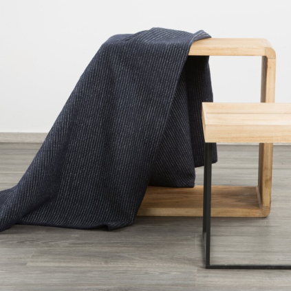 Deka D91 JANTÁROVÁ | tmavomodrá 70 x 160 cm