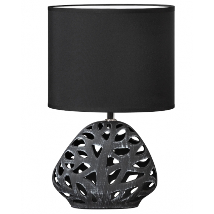 Čierna dekoratívna lampa DAKOTA