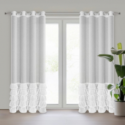 Záclona DANI 1 K | biela 140 x 250 cm