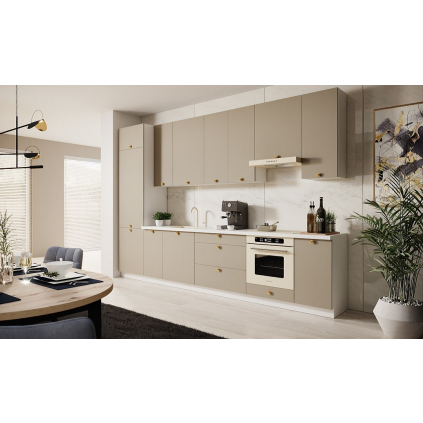 kuchyňa Bonn Stone grey korpus biely