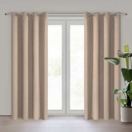 Zatemňovací záves LOGAN K | béžová 135 x 250 cm