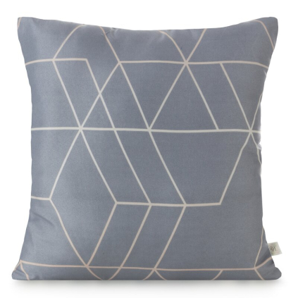 Obliečka na vankúš GEO 02 | sivá/béžová 40 x 40 cm