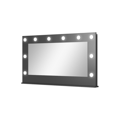 ALEAH led zrkadlo antracit