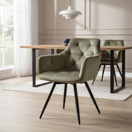 jedalenska-stolicka-mango-velvet-olivova