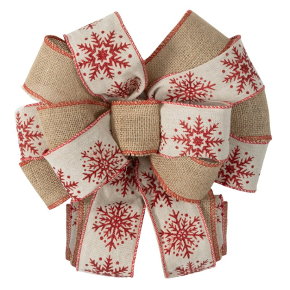 Vianočná dekorácia MAŠĽA 446 | béžová/červená 28 x 20 x 50 cm