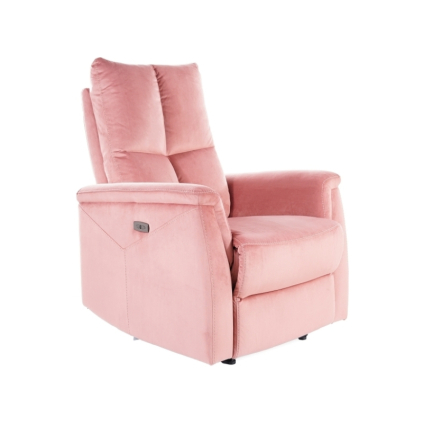 relaxacne kreslo neptun velvet ruzova
