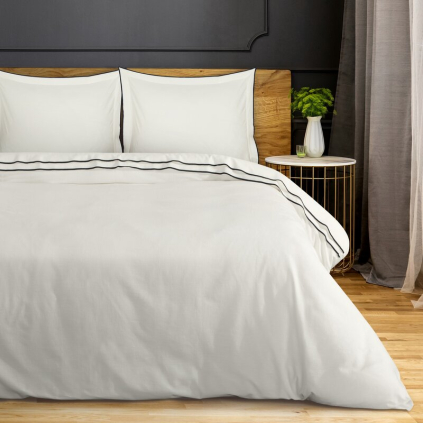 Obliečky na dvojlôžko REINA 38A | krémová 220 x 200 cm