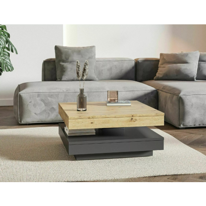 jedinečný konferenčný stolík COTTO antracit