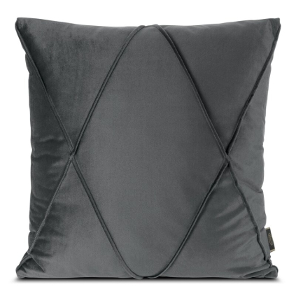 Obliečka na vankúš NALA 1 | tmavosivá 45 x 45 cm