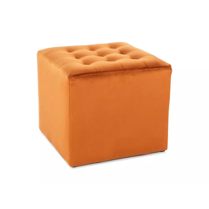 očarujúca taburetka LORI VELVET, v prevedení škoricová
