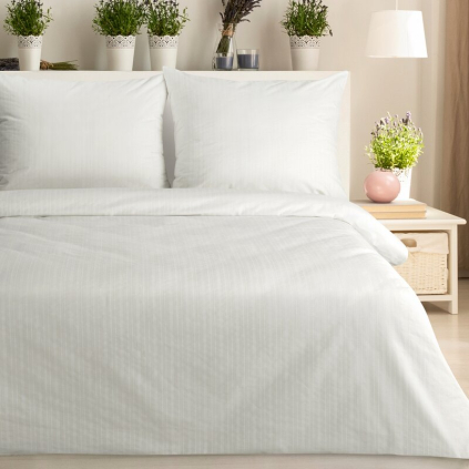 Obliečky na dvojlôžko REINA 42 | biela 160 x 200 cm