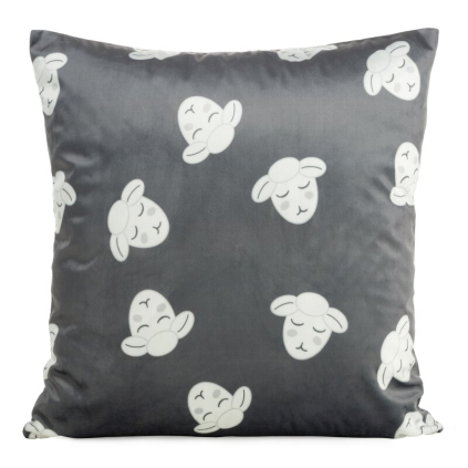 Obliečka na vankúš KIDS 1C | sivá/biela 45 x 45 cm