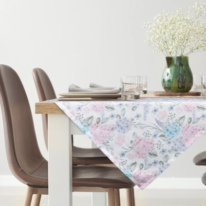 Obrus SUMMER 8 | prírodná/ružová 90 x 90 cm