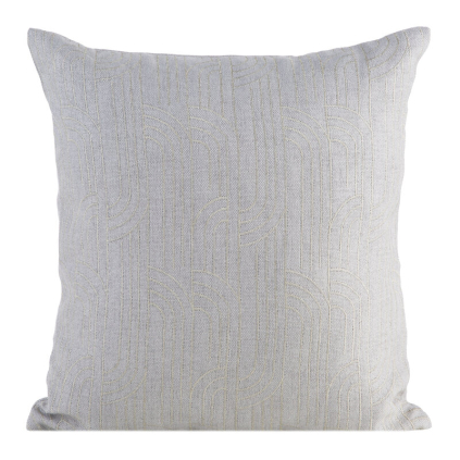 Obliečka na vankúš MILA 02 | strieborná/zlatá 45 x 45 cm