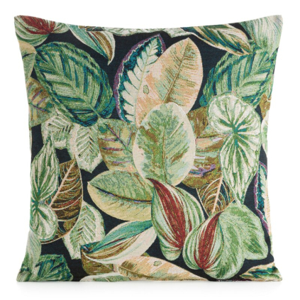 Obliečka na vankúš GOBELIN 08 | zelená/čierna 45 x 45 cm