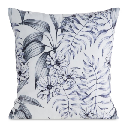 Obliečka na vankúš MINK 30 | biela/čierna 45 x 45 cm