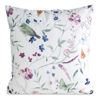 Obliečka na vankúš MINK 36 | biela/zelená 45 x 45 cm