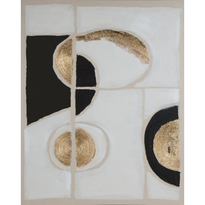 Obraz ART 495B | biela/čierna 80 x 100 cm