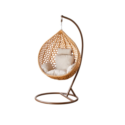 NESTIO zahradne zavesne kreslo hnede