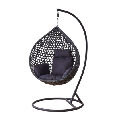 NESTIO S zahradne zavesne kreslo čierne