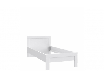 biela jednolozkova postel SNOW SNWL09