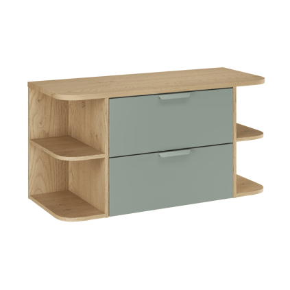 kupelnovy komplet aster green s otvorenymi regalmi 100cm lrsm