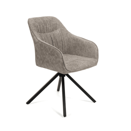 otocna dizajnova jedalenska stolicka loren siva