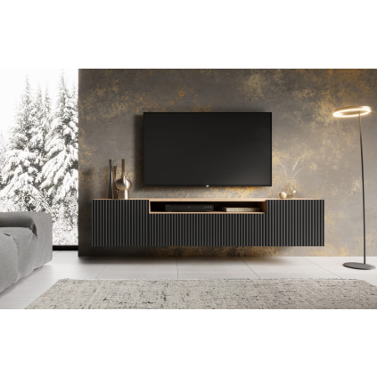 NOEMI tv stolik zavesny artisan cierny