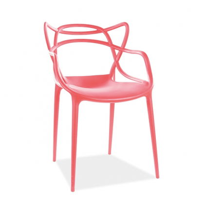 Originálna stolička TOBY, vyrobená v nádhernom červenom prevedení
