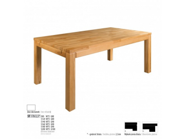 Jedálenský stôl - masív ST170