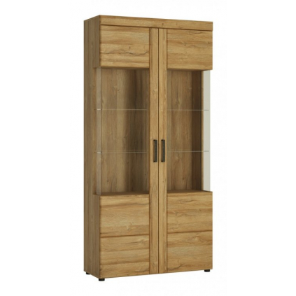moderna siroka vitrina so sklom CORTINA 2D TYP CNAV03
