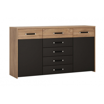 moderna cierno hneda komoda MONACO 2D5S TYP MOAK04