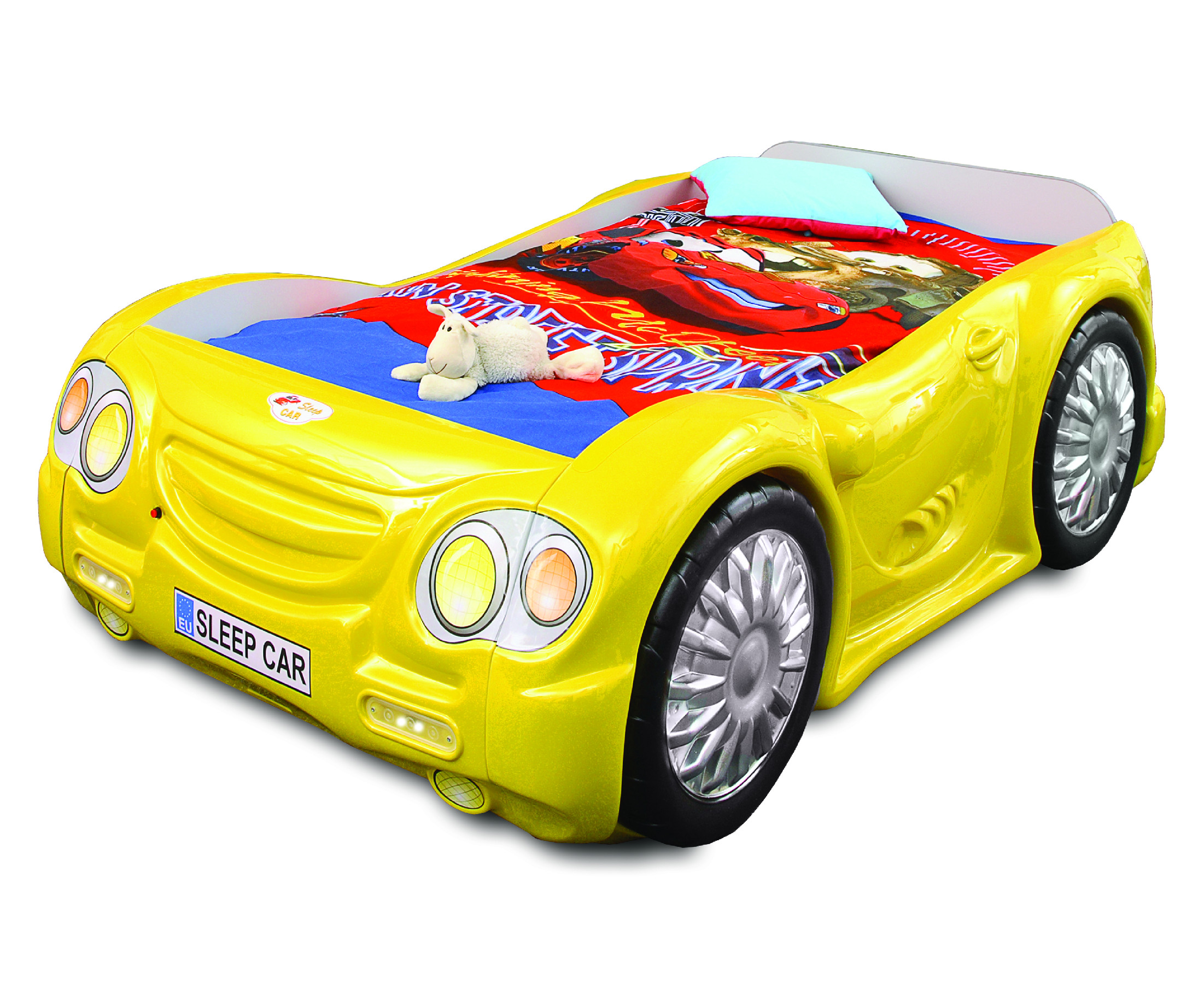 Artplast Detská posteľ SLEEPCAR Farba: Žltá