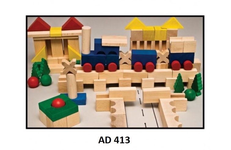 Drewmax Drevené kocky pre deti Prevedenie: AD 413