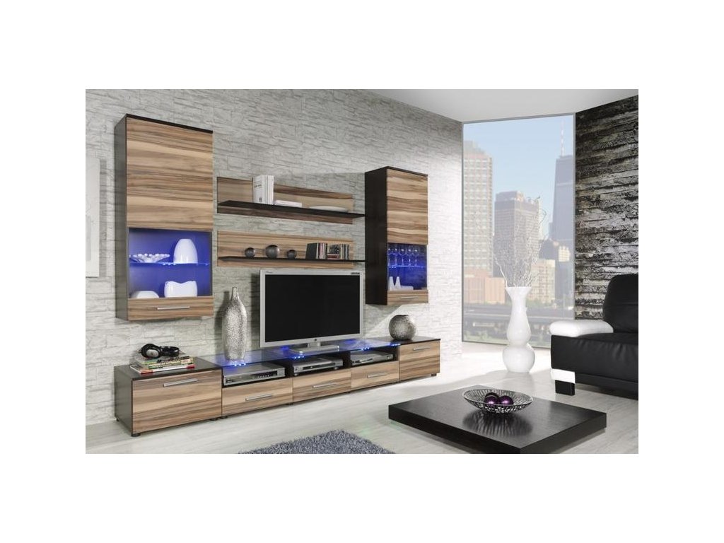 ArtCam Obývacia stena CAMA II Farba: Wenge/orech baltimore