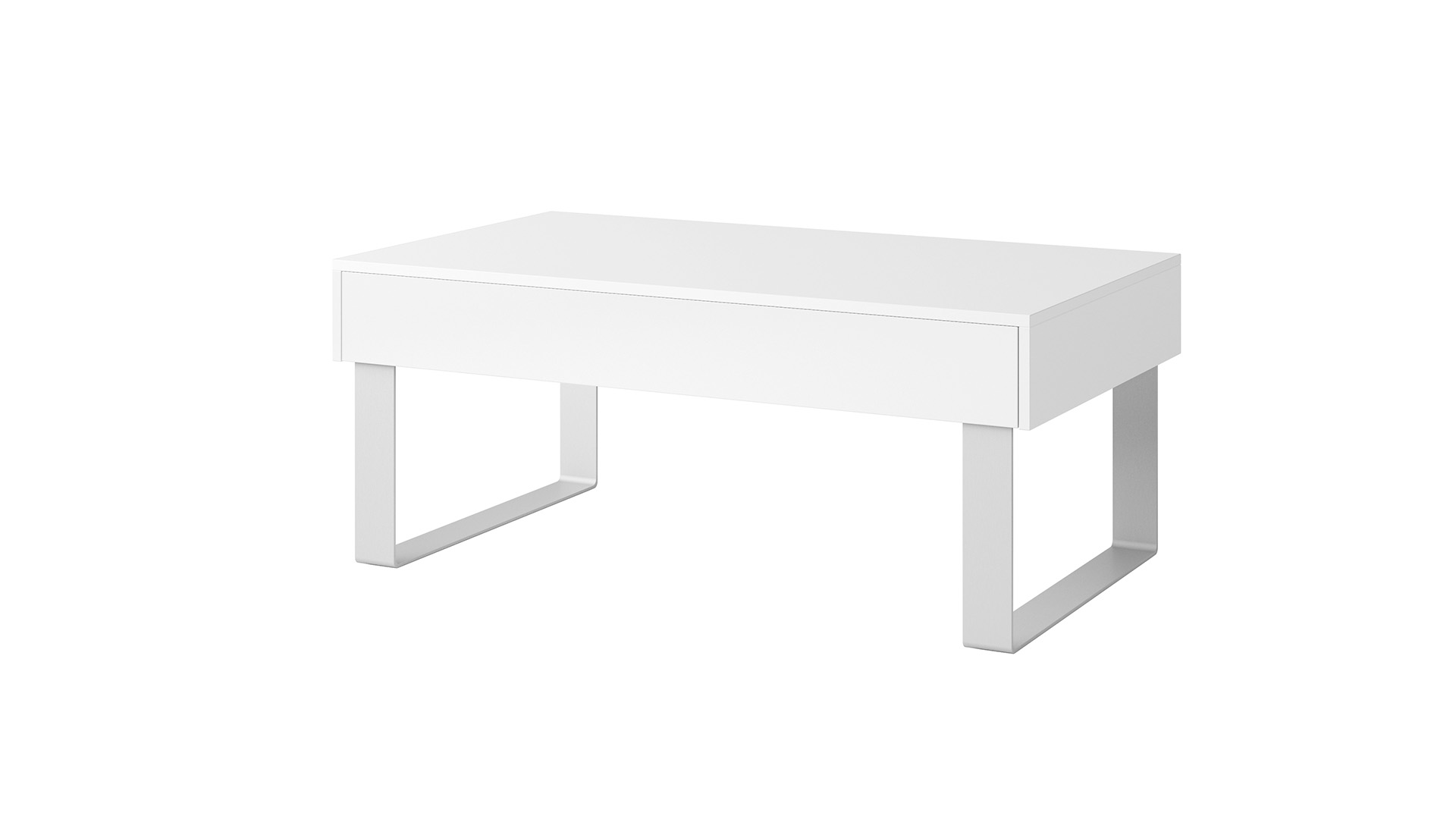 E-shop ArtGiB Konferenčný stôl CALABRINI C-04 | veľký Farba: Biela / biely lesk