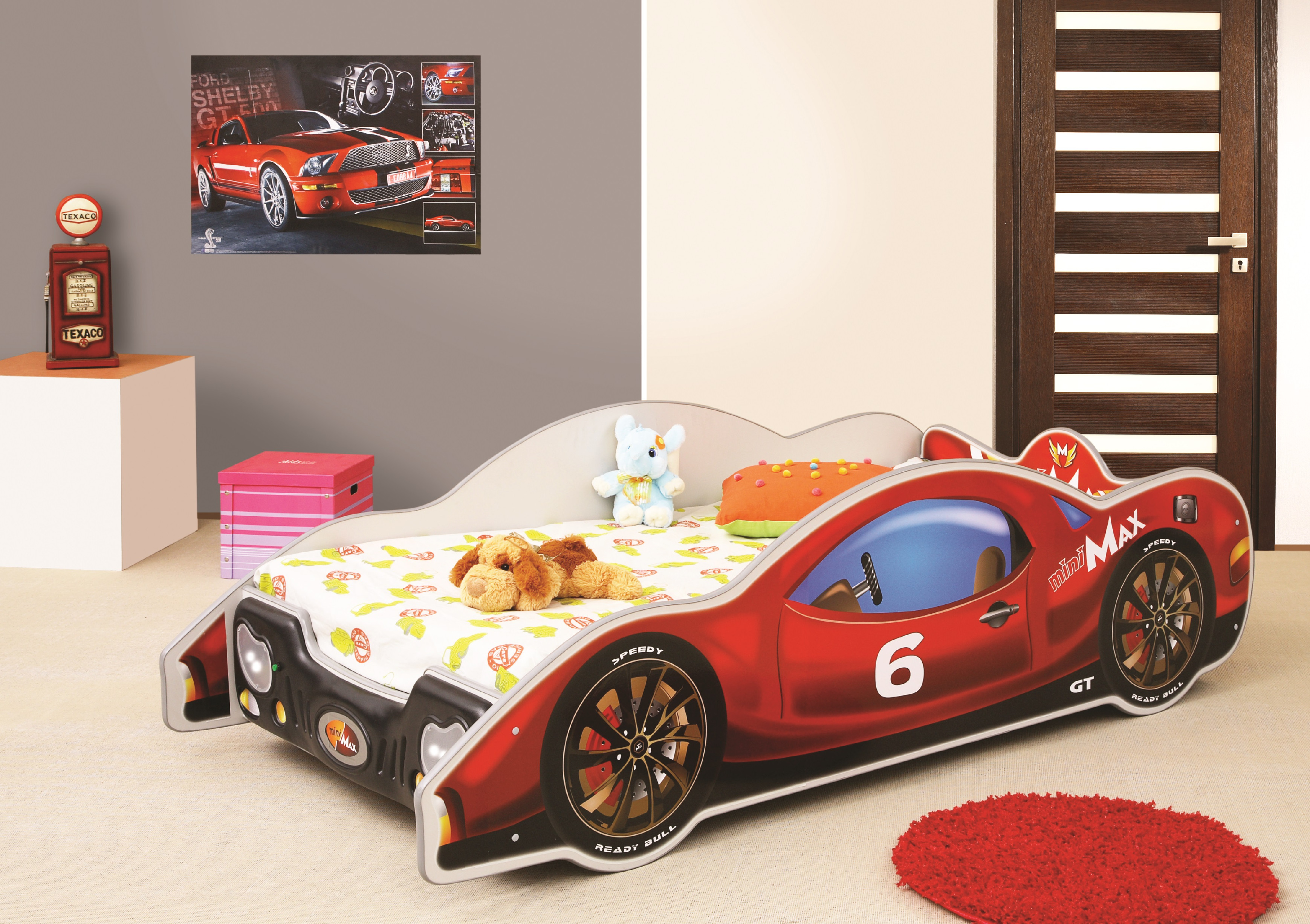 E-shop Artplast Detská posteľ AUTO MINI MAX | červená