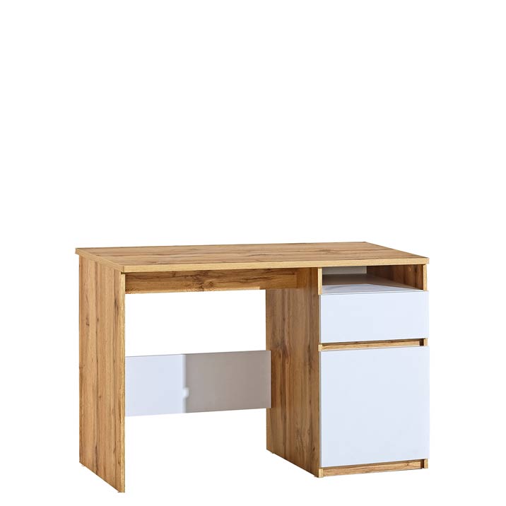 E-shop Dolmar Písací stolík ARCHA AR7 Farba: dub wotan / biela