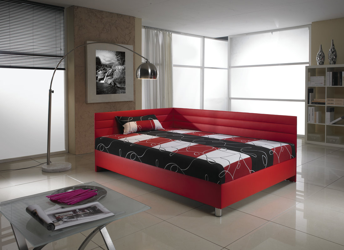 E-shop New Design Čalúnená posteľ ELITE | 110 x 200 cm Prevedenie: pravé