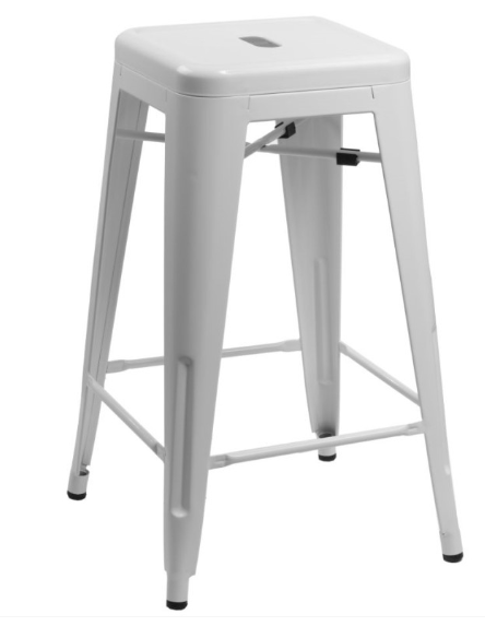 ArtD Barová stolička PARIS | biela 66 cm