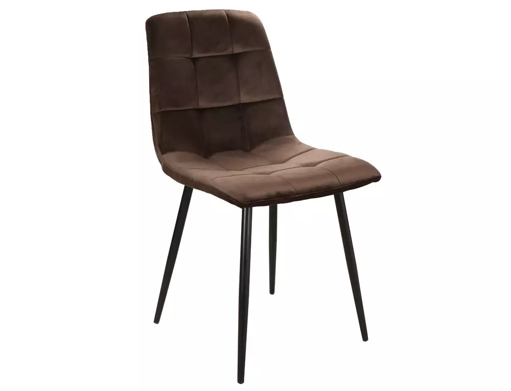 Signal Jedálenská stolička MILA VELVET Farba: Hnedá / Bluvel 48