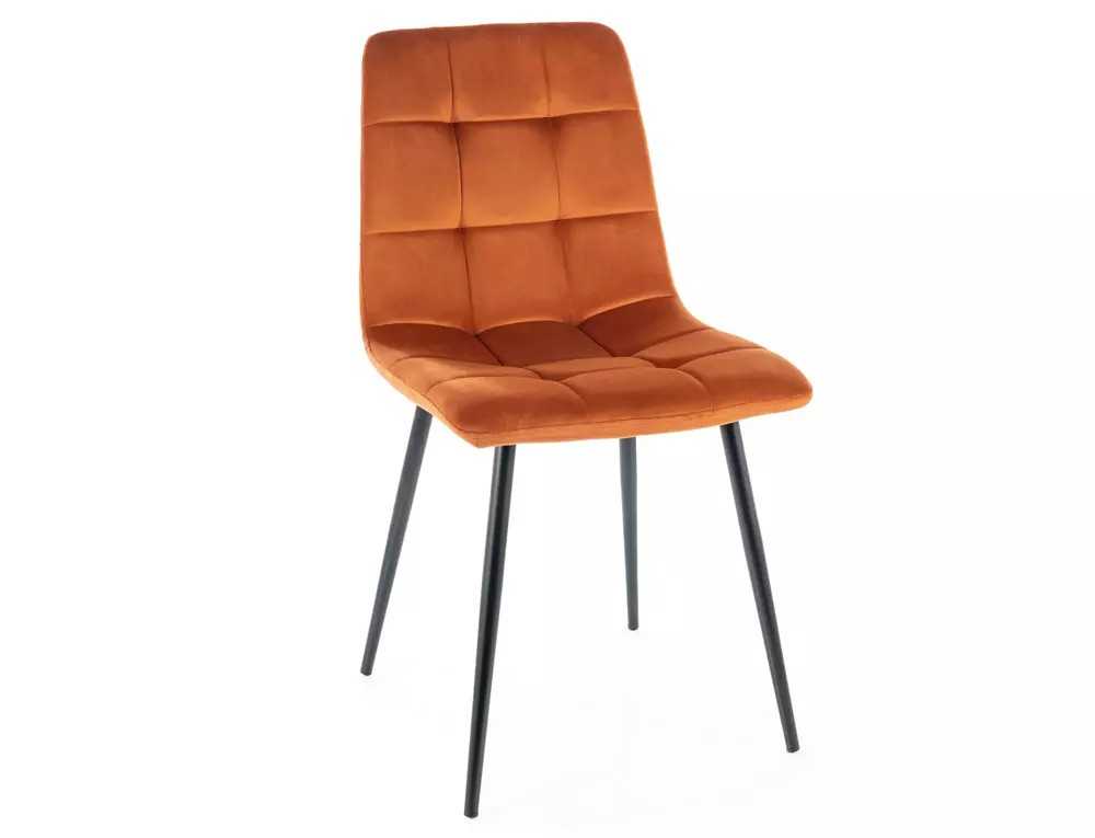 Signal Jedálenská stolička MILA VELVET Farba: Škoricová / Bluvel 4215