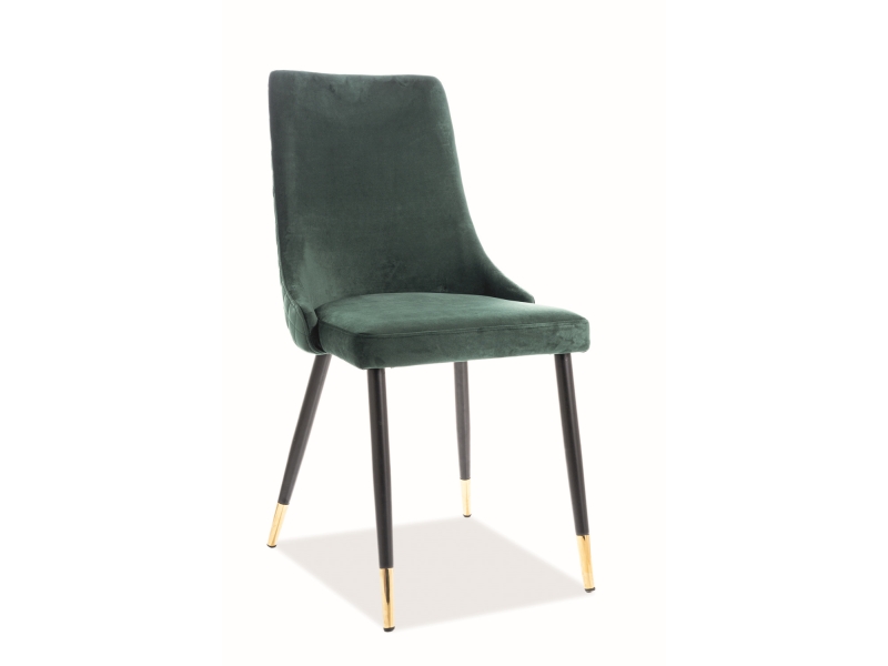 Signal Jedálenská stolička Piano Velvet Gold Farba: Zelená