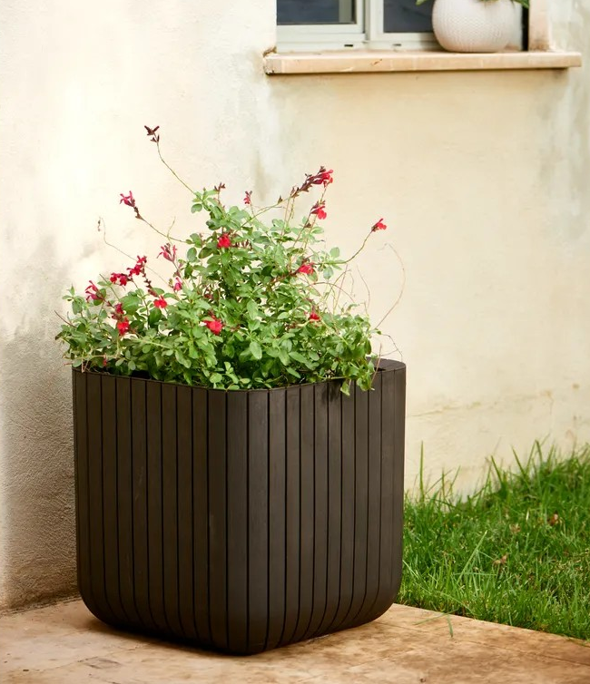 KETER Kvetináč BRICK PLANTER ML | hnedá