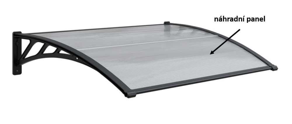 ArtRoja Panel polykarbonátu | priehľadná 1146 x 389 mm