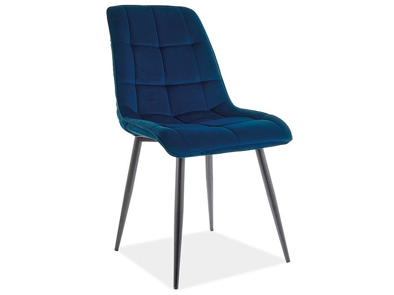E-shop Signal Jedálenská stolička CHIC Matt Velvet Farba: Modrá / velvet 79