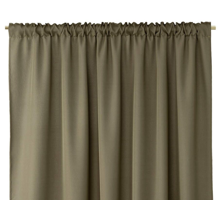 ArtFlhf Zatemňovací záves OXFORD PLEAT  P | 140 x 250 cm Farba: Kaki