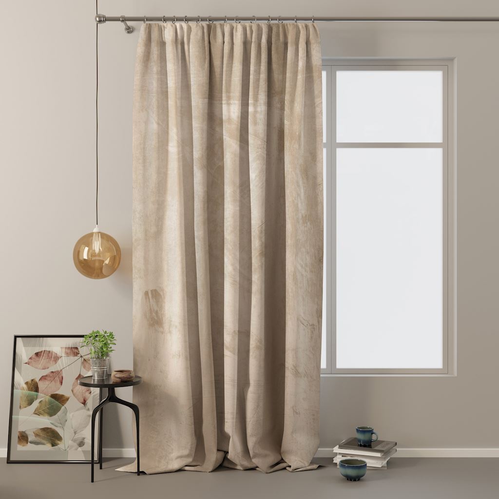 ArtFlhf Tieniaci záves VELVET PLEAT  P | 140 x 270 cm Farba: Krémová